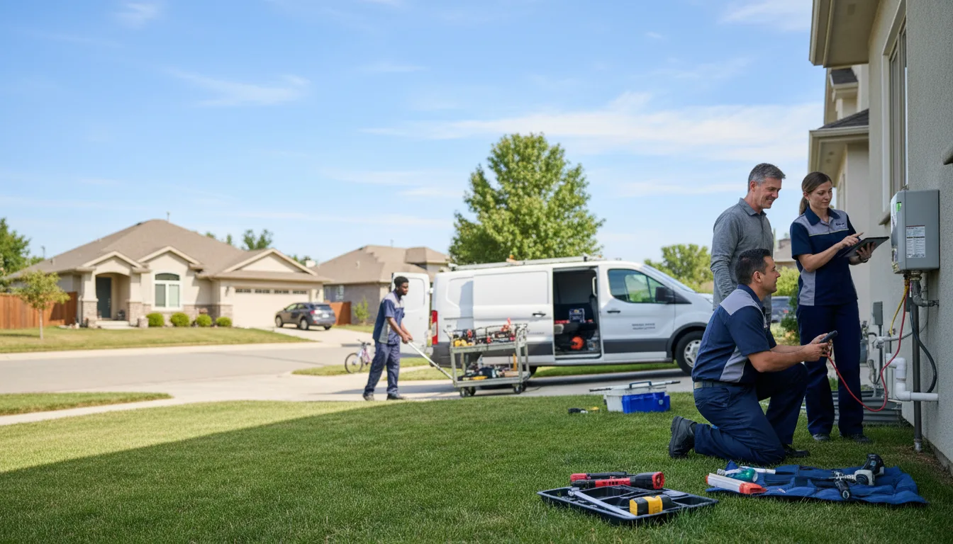 Tankless water heater service in Westbrook, TX